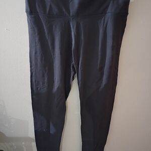 PINK Victoria's Secret Ultimate Black / Deep Purple Leggings